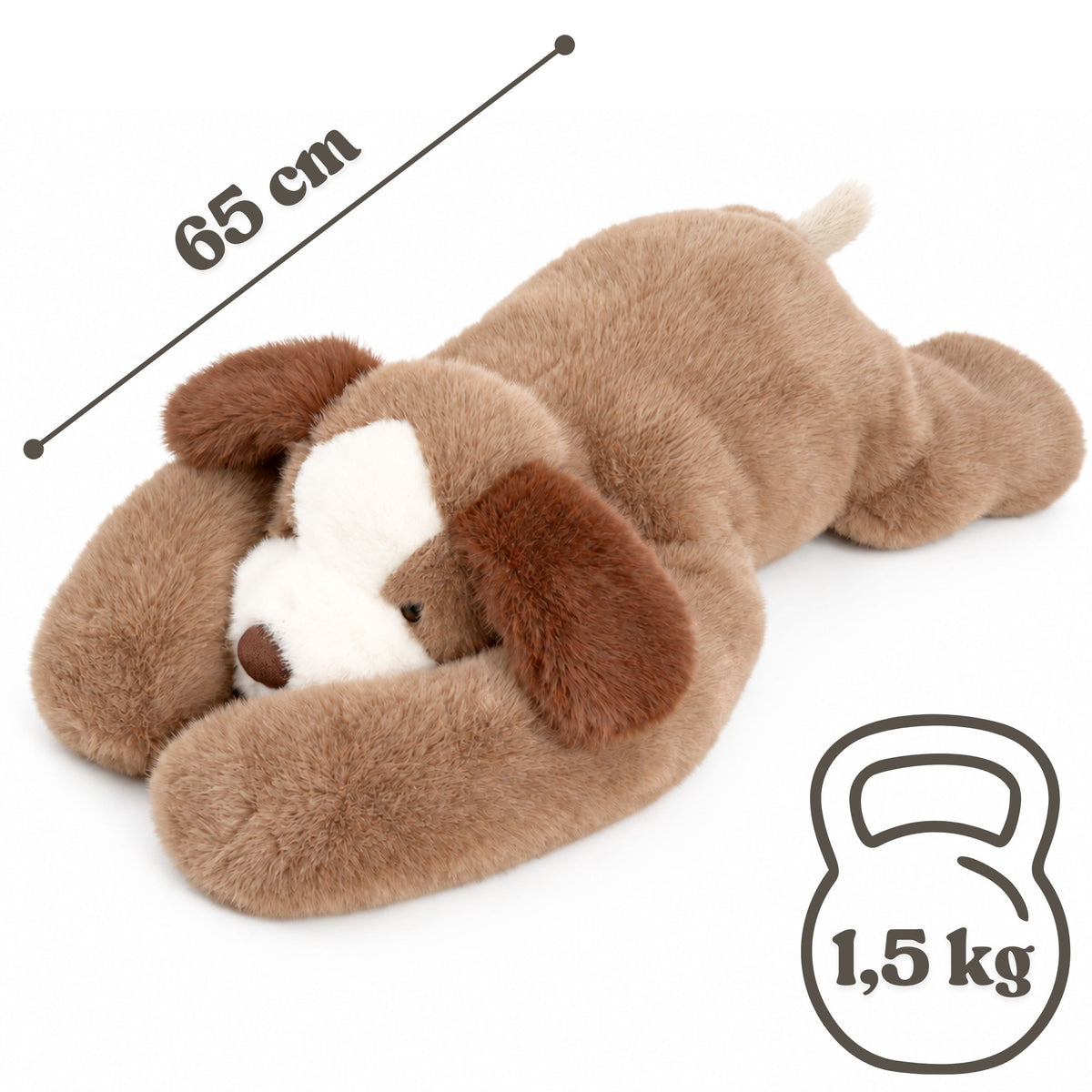 WOOPIE sunkusis sensorinis pliušinis šuniukas, 1,5 kg – nuotrauka 7