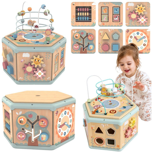 TOOKY TOY Montessori medinė veiklos dėžutė
