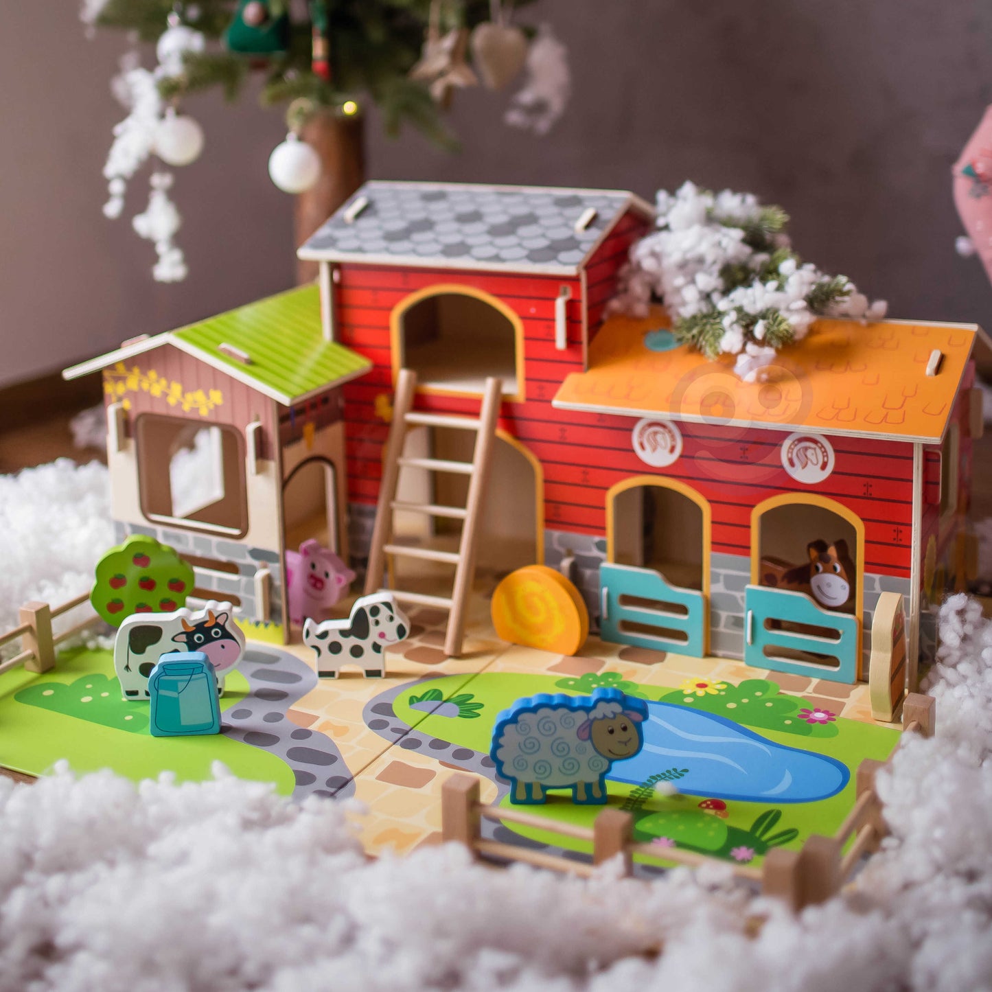 WOOPIE GREEN fermos gyvūnų ir pastatų rinkinys, 18 vnt. – nuotrauka 13
