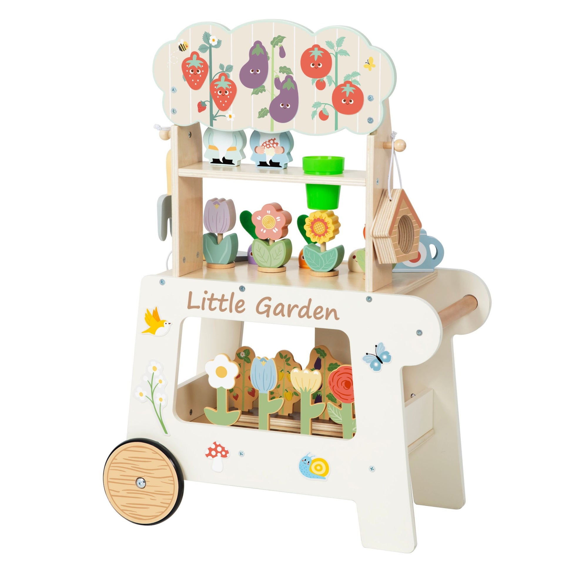 TOOKY TOY Montessori medinis sodo rinkinys, 57 vnt. – nuotrauka 3