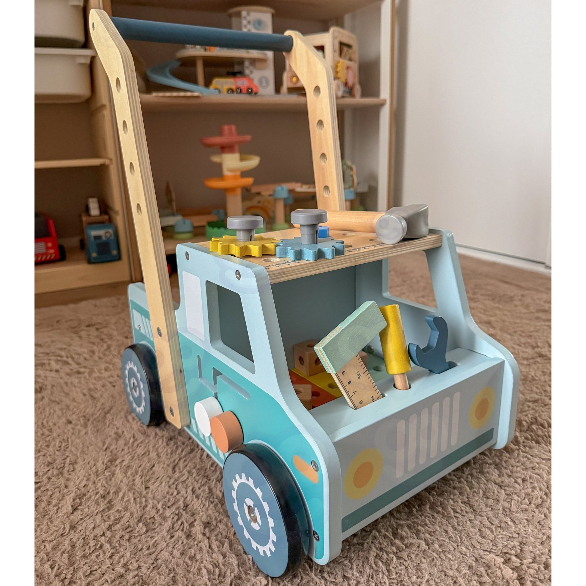 TOOKY TOY medinė vaikštynė ir meistro dirbtuvės – nuotrauka 2