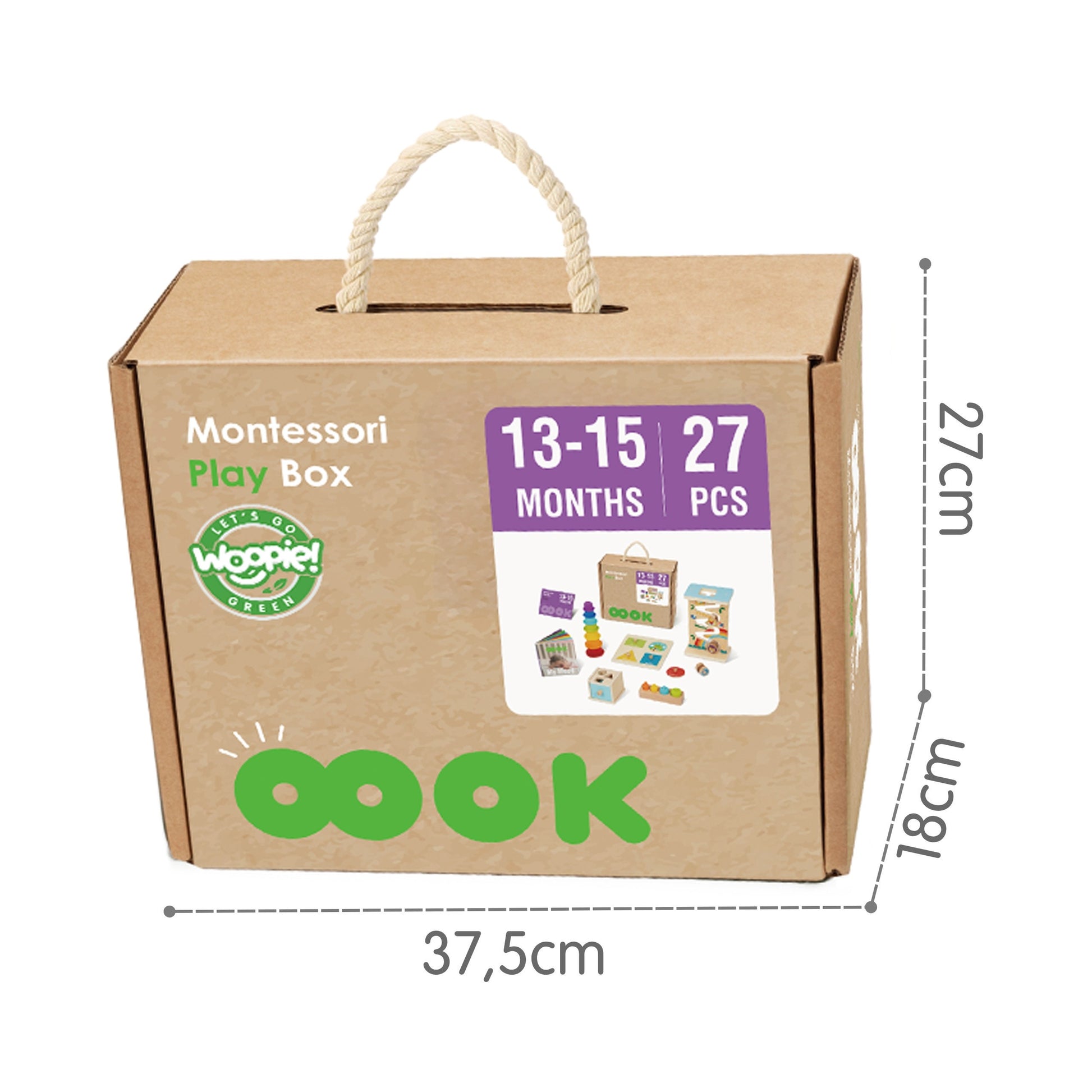 WOOPIE GREEN Montessori sensorinis rinkinys 6 viename – nuotrauka 9