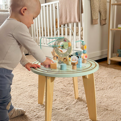 TOOKY TOY medinis Montessori veiklos stalas – nuotrauka 5