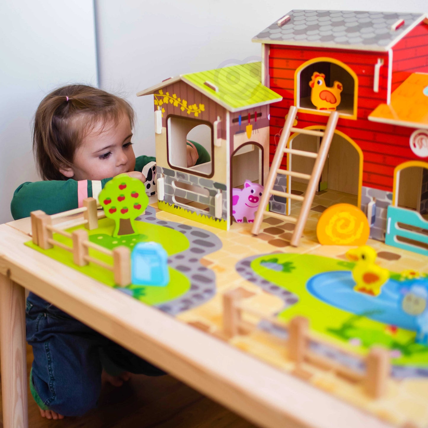 WOOPIE GREEN fermos gyvūnų ir pastatų rinkinys, 18 vnt. – nuotrauka 8