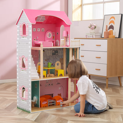 VIGA didelis medinis lėlių namelis – nuotrauka 9