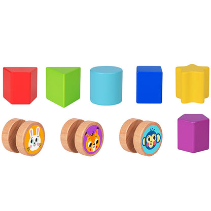 TOOKY TOY medinis edukacinis kubas su labirintu – nuotrauka 11