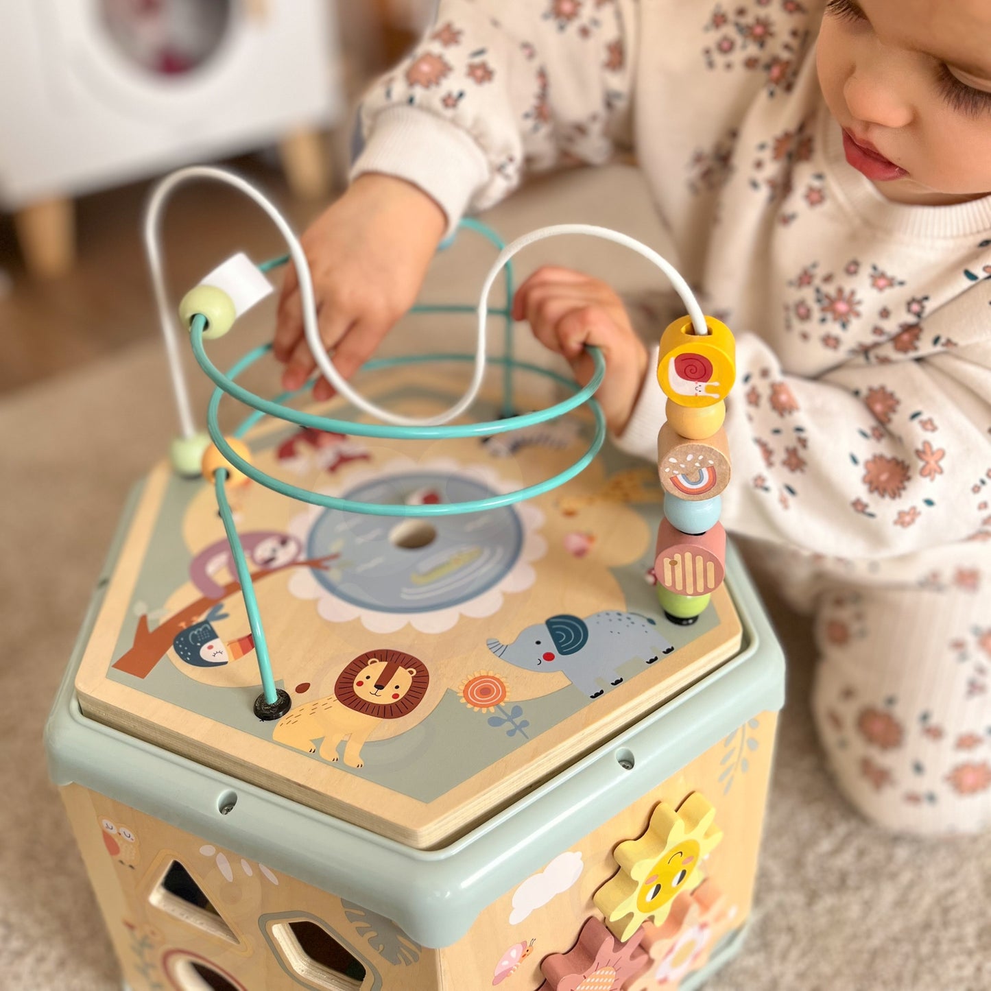TOOKY TOY Montessori medinė veiklos dėžutė – nuotrauka 9