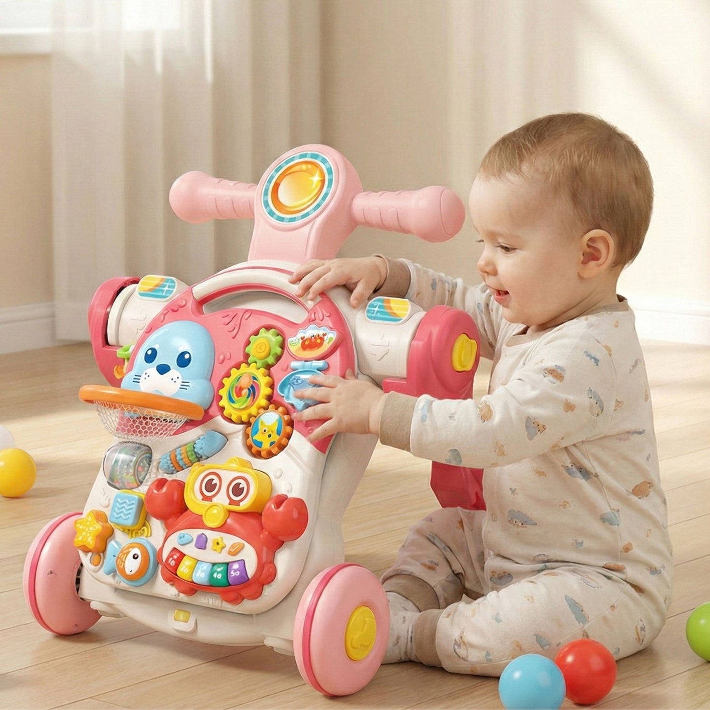 WOOPIE BABY daugiafunkcė vaikštynė 4 viename – nuotrauka 4