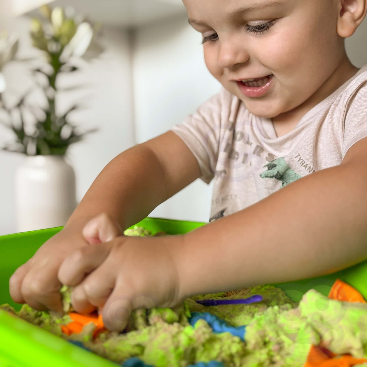WOOPIE kinetinio smėlio rinkinys „Safari“, 1,5 kg – nuotrauka 6